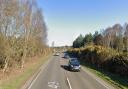 An ambulance and a car collided on the A149 this morning