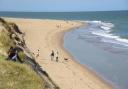 People enjoying the beach at Winterton