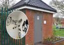 The toilet block in Fen Park has been vandalised again