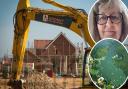 New homes will be unlocked because of a cash boost. Inset: Broadland District Council leader Sue Holland and the Norfolk Broads