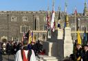 The wreath laying ceremony at the War Memorial in Norwich city centre for Remembrance Sunday on November 10.