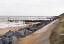 The cliffs and beach area on the edge of the Potters Leisure Resort in Hopton