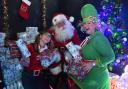 Father Christmas ready in Santa's Grotto at Toybox 55, with elves, Mandy Camish-Bailey, left, and Gemma Bateman, in Great Yarmouth.