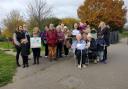 Campaigners protested about the impending closure of Burman House