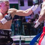 Iain Martell on his way to winning the Southern Area cruiserweight title two years ago, against Jose Lopes at York Hall