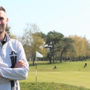 Matthew Bacon, on the course at Eaton Golf Club where he is the new manager