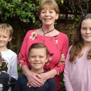 The author with her grandchildren. Photo: Sally Bailey-Young