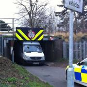 Abbey Farm bridge in Thetford is one of the most hit railway bridges in Britain