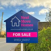 The team at Next Move Homes have launched special house-shaped 'for sale' signs, which they hope will catch people's eye