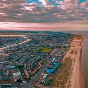 An aerial view of Great Yarmouth's Golden Mile