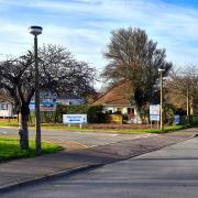 The site of the proposed new showroom and office block at Hunstanton