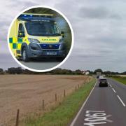 The crash happened on the A1067 Fakenham Road