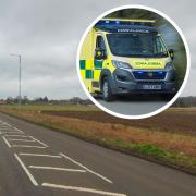 The crash happened on the A148 Grimston Road