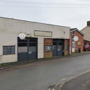 The former garage which could be demolished to make way for new homes