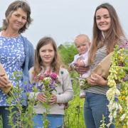 Three generations at The Garden Retreat - Claire Hornby, her daugher Jessica Ward and her grandchildren (L-R) Matilda and Emmeline Picture: Sonya Duncan