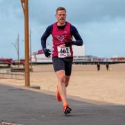 Mark Armstrong, running for Wymondham AC at the Yarmouth 5M race