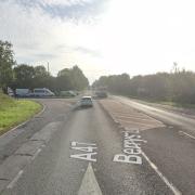 A crash blocked parts of the A47
