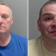 Peter Esherwood (left) and Andrew Rundle (right) were among the people jailed in Norfolk last week
