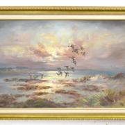 Jack Cox’s ‘Ducks In Flight’ sold for £290 in a recent Keys Wildlife & Ornithology Sale