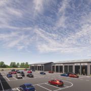 A CGI image of what the Swaffham A47 industrial estate could look like