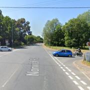 The incident happened on the A1067 in Great Witchingham