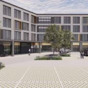 The design for a new hotel at Snetterton circuit in Norfolk