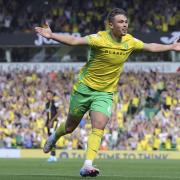 Callum Doyle of Norwich celebrates scoring his side’s 1st goal during the Sky Bet Championship match at Carrow Road, NorwichPicture by Paul Chesterton/Focus Images Ltd