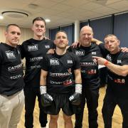 Winning team, from left: Liam Walsh, Joe Everett, Ryan Walsh, Graham Everett and Michael Walsh