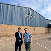 Ryan Thompson, director at Thompsons Food Service, and Sam Payne, relationship manager at Lloyds Bank