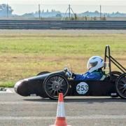 Hethel Race track, Norwich school Greenpower car.