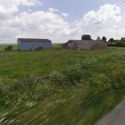 The barns which look set to be demolished to make way for homes