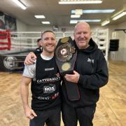 Ryan Walsh and trainer Graham Everett - they have a Wembley appointment on December 7