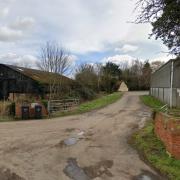 The entrance to manor farm at Clenchwarton