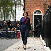 Chancellor Rachel Reeves leaves Downing Street with her ministerial red box before delivering the Budget in the Houses of Parliament