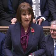 Screen grab of Chancellor of the Exchequer Rachel Reeves delivering her Budget to the House of