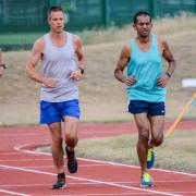 Bhaskar Kumar competing at a track race at the UEA