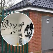 The toilet block in Fen Park has been vandalised again