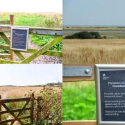 The ancient Roman fort at Brancaster has been closed to visitors because of fly-grazing