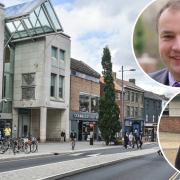 Once Norwich's premier shopping street, people are saying that it is in huge decline. Inset: Cllr Martin Schmierer (top) and Billy Lain Rodgers