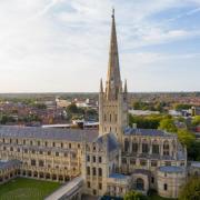 A large fire service presence was expected at the Cathedral for a training exercise