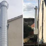 The flue appeared in London Street without planning permission