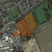 The development site in Attleborough