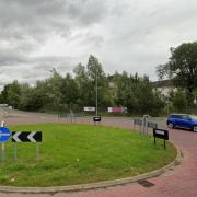 Reports of a broken down bus have blocked a road