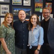 Left to right: Hayley Leech, Andy Kindleysides, Aimee Konieczny and James Groves from Indigo Swan, which sponsors the Project of the Year award