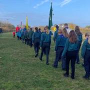 Members of West Runton Scout Group had to find an alternative route for their Remembrance Sunday parade.