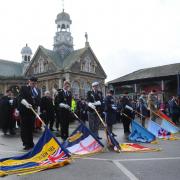 A Remembrance service in Thetford