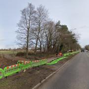 The site of the proposed new development of 77 flats for the over-55s