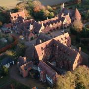 An aerial view of the All Hallows Convent in Ditchingham where Emmaus Norfolk and Waveney are based