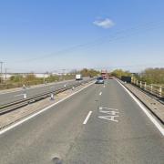 A serious crash closed the A47