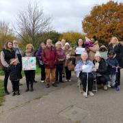 Campaigners protested about the impending closure of Burman House